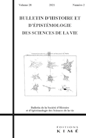 Bulletin d'histoire et d'épistémologie des sciences de la vie, v. 28 no 02
